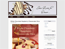 Tablet Screenshot of leaveroomfordessert.com